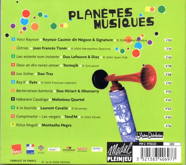 Compilación de CD "Planetes Musiques - Les Nouvelles Musiques Traditionnelles" – photo 2